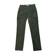 Green organic cotton cargo pants