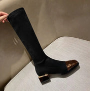 Golden sock boots