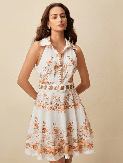 Diana sleeveless short shirt dress