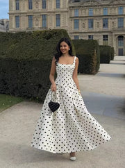 Long dot empire type dress