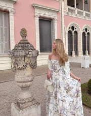 Lady Catherine High Waist Pleated Long Dress
