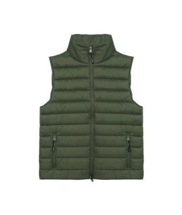 Byron Becquer olive green puff vest