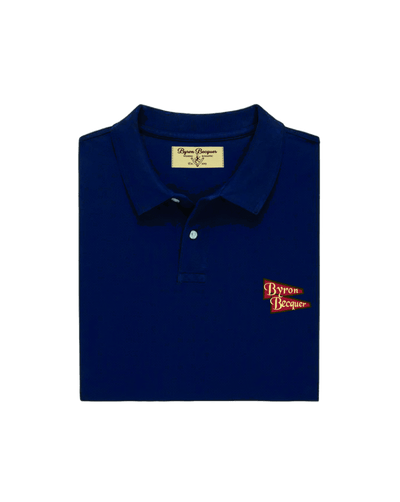 Nautical flags blue polo