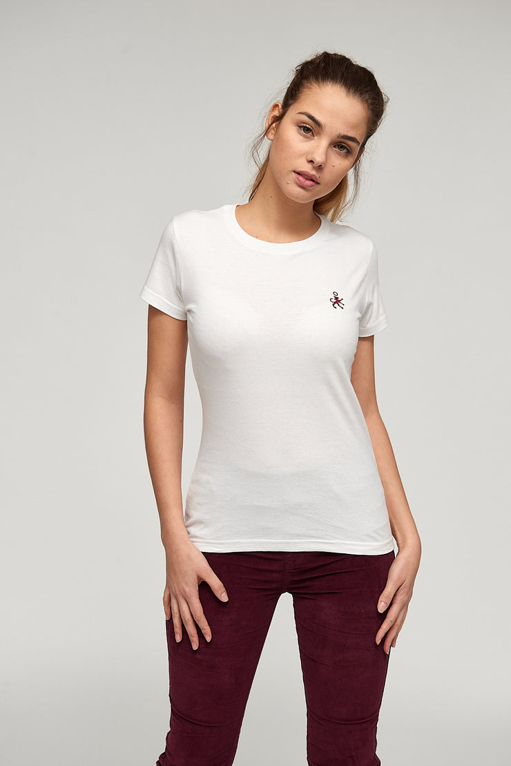 T-Shirt BB. White/Ruby
