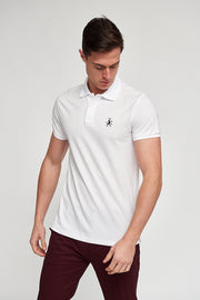 Letters Polo shirt white