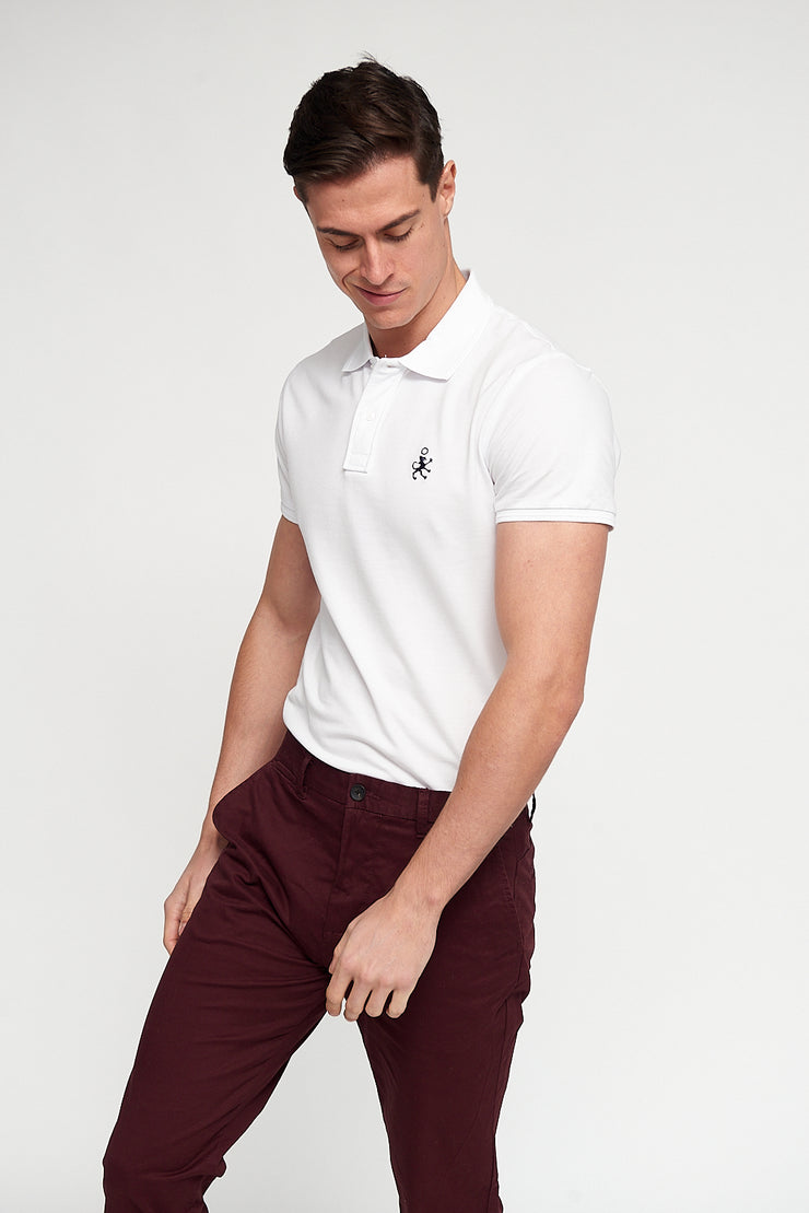 Letters Polo shirt white